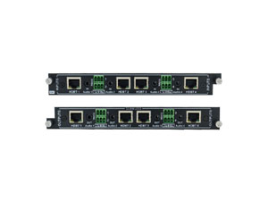 بطاقة إدخال/إخراج HDBaseT رباعية الاتجاهات مع نقل سلس (بدون انقطاع)
