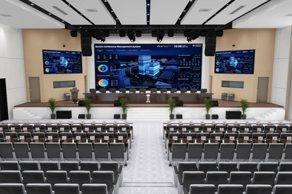 مساحات ذكية، اجتماعات أذكى: تصميم ProAV للقاعات متعددة الوظائف من GONSIN